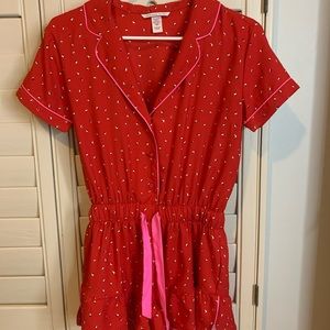 VS PJ Romper Red